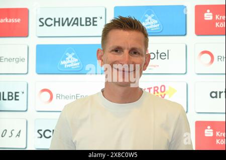 Cologne, Allemagne. 24 mai 2024. Ancien cycliste André Greipel à la conférence de presse du classique cycliste Rund um Köln, qui a lieu pour la 106ème fois cette année. Crédit : Horst Galuschka/dpa/Alamy Live News Banque D'Images