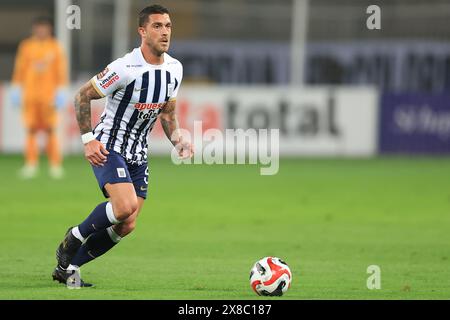 Lima, Pérou. 20 mai 2024. Adrian Arregui d'Alianza Lima lors du match de Liga 1 entre Alianza de Lima et Deportivo Garcilaso a joué au Nacional Stadium le 28 janvier 2024 à Lima, au Pérou. (Photo de Miguel Marrufo /PRESSINPHOTO) crédit : AGENCE SPORTIVE PRESSINPHOTO/Alamy Live News Banque D'Images