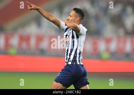 Lima, Pérou. 20 mai 2024. Renzo Garces d'Alianza Lima lors du match de Liga 1 entre Alianza de Lima et Deportivo Garcilaso a joué au Nacional Stadium le 28 janvier 2024 à Lima, au Pérou. (Photo de Miguel Marrufo /PRESSINPHOTO) crédit : AGENCE SPORTIVE PRESSINPHOTO/Alamy Live News Banque D'Images