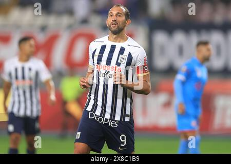 Lima, Pérou. 20 mai 2024. Hernan Barcos d'Alianza Lima lors du match de Liga 1 entre Alianza de Lima et Deportivo Garcilaso a joué au Nacional Stadium le 28 janvier 2024 à Lima, au Pérou. (Photo de Miguel Marrufo /PRESSINPHOTO) crédit : AGENCE SPORTIVE PRESSINPHOTO/Alamy Live News Banque D'Images