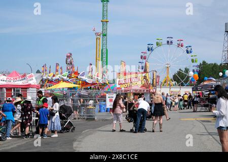 Cloverdale rodéo Country Fair retour à la campagne événements familiaux Canada Vancouver Surrey 05.17.2024 Banque D'Images