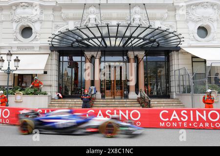 Monte Carlo, Principauté de Monaco. 24 mai 2024. Grand Prix de formule 1 de Monaco au circuit de Monaco à Monte Carlo. Photo : VCARB 01 de Visa Cash App RB Formula One Team à l'Hôtel de Paris Monte-Carlo lors de la première séance d'essais © Piotr Zajac/Alamy Live News Banque D'Images