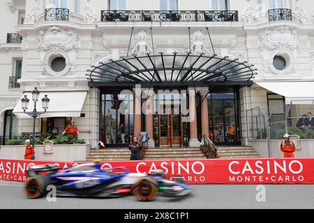 Monte Carlo, Principauté de Monaco. 24 mai 2024. Grand Prix de formule 1 de Monaco au circuit de Monaco à Monte Carlo. Photo : VCARB 01 de Visa Cash App RB Formula One Team à l'Hôtel de Paris Monte-Carlo lors de la première séance d'essais © Piotr Zajac/Alamy Live News Banque D'Images