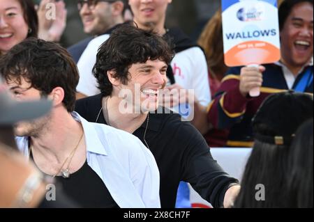 New York, États-Unis. 24 mai 2024. Braeden remasterise les « Wallows » sur l'émission « Today » de NBC au Rockefeller Plaza, New York, NY, le 24 mai 2024. (Photo par Anthony Behar/Sipa USA) crédit : Sipa USA/Alamy Live News Banque D'Images