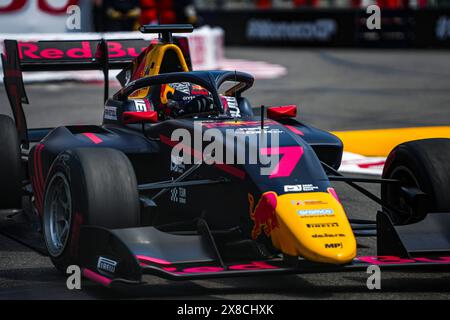 07 TRAMNITZ TIM (ger), MP Motorsport, Dallara F3 2019, action lors de la 4ème manche du Championnat FIA de formule 3 2024 du 23 au 26 mai 2024 sur le circuit de Monaco, à Monaco - photo Paul Vaicle / DPPI Banque D'Images