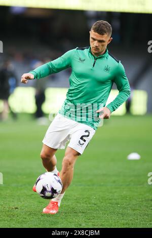 Melbourne, Victoria, Australie. 24 mai 2024. MELBOURNE, AUSTRALIE - 24 MAI : Kieran Trippier de Newcastle United avant de jouer contre A-League All Stars Men lors de la Global Football week au Marvel Stadium le 24 mai 2024 à Melbourne, Australie (crédit image : © Chris Putnam/ZUMA Press Wire) USAGE ÉDITORIAL SEULEMENT! Non destiné à UN USAGE commercial ! Crédit : ZUMA Press, Inc/Alamy Live News Banque D'Images