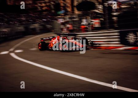 © SPORTPIXPRESS/MAXPPP, Monaco. 24 mai 2024. GRAND PRIX DE FORMULE 1 DE MONACO leclerc (charles) - (ferrari) en action lors de la séance d'essais libres 2 crédit : MAXPPP/Alamy Live News Banque D'Images