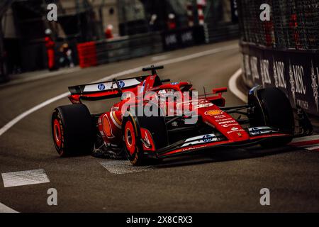 © SPORTPIXPRESS/MAXPPP, Monaco. 24 mai 2024. GRAND PRIX DE FORMULE 1 DE MONACO leclerc (charles) - (ferrari) en action lors de la séance d'essais libres 2 crédit : MAXPPP/Alamy Live News Banque D'Images