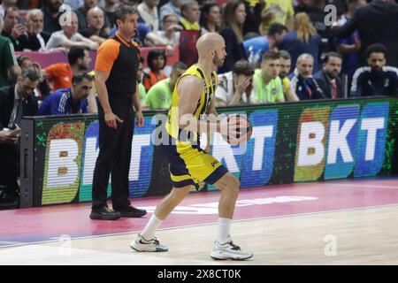 Berlin, Allemagne, 24 mai 2024. Nick Calathes en action lors du match entre Panathinaikos vs Fenerbahce. Turkish Airlines Euroliga final four Berlin 2024. Crédit : Fabideciria/Alamy Live News Banque D'Images