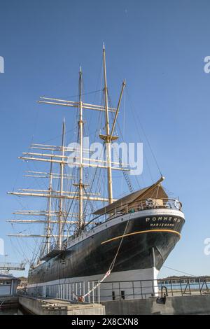 Navire musée Pommern au port de Mariehamn Aland Islands Finland (constructeurs de navires : john reid & co, glasgow. Banque D'Images