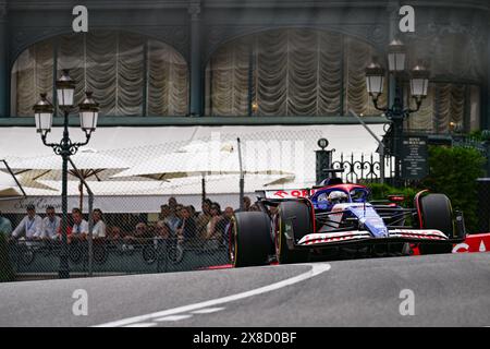 Monte Carlo, Principauté de Monaco. 24 mai 2024. #3 Daniel Ricciardo de l'équipe Visa Cash App Rb Formula One Team, VCARB Honda 01 crédit : Agence photo indépendante / Alamy Live News Banque D'Images