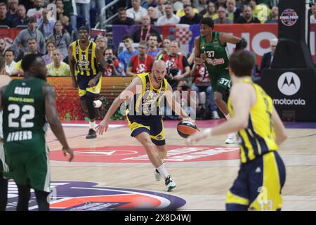 Berlin, Allemagne, 24 mai 2024. Nick Calathes en action lors du match entre Panathinaikos vs Fenerbahce. Turkish Airlines Euroliga final four Berlin 2024. Crédit : Fabideciria/Alamy Live News Banque D'Images