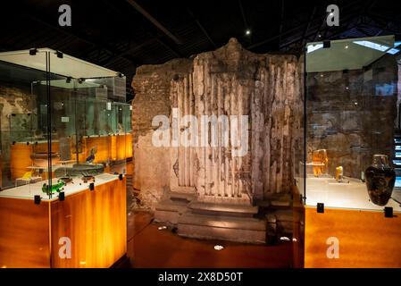 Musée du verre précolombien et moderne, église et monastère de Santo Domingo, un monastère en ruines du XVIe siècle, détruit dans la Santa Marta e de 1773 Banque D'Images