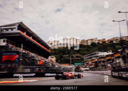 © SPORTPIXPRESS/MAXPPP, Monaco. 24 mai 2024. GRAND PRIX DE FORMULE 1 DE MONACO leclerc (charles) - (ferrari) en action lors des essais libres 1 crédit : MAXPPP/Alamy Live News Banque D'Images