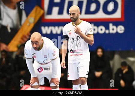 Anvers, Belgique. 24 mai 2024. Ahmed Sababti du FT Antwerpen photographié lors d'un match de football de futsal entre FT Antwerpen et Sporting Anderlecht, le premier match de la finale des Play-Off de la saison 2023-2024 de la première division belge, vendredi 24 mai 2024 à Anvers, Belgique . Crédit : Sportpix/Alamy Live News Banque D'Images