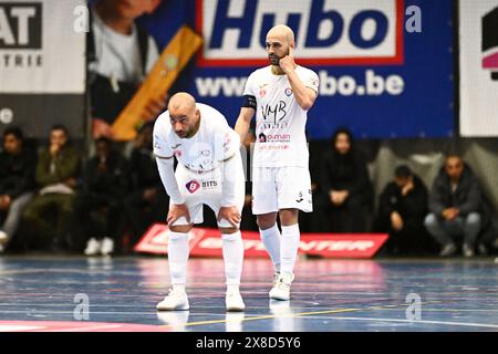 Anvers, Belgique. 24 mai 2024. Ahmed Sababti du FT Antwerpen photographié lors d'un match de football de futsal entre FT Antwerpen et Sporting Anderlecht, le premier match de la finale des Play-Off de la saison 2023-2024 de la première division belge, vendredi 24 mai 2024 à Anvers, Belgique . Crédit : Sportpix/Alamy Live News Banque D'Images