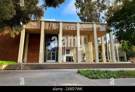 Arnold Schoenberg Music Building à l'école de musique Herb Alpert de l'Université de Californie, Los Angeles (UCLA), Los Angeles, Californie Banque D'Images