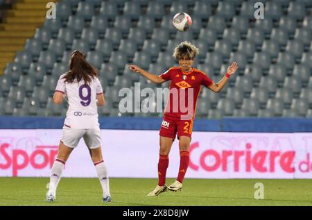 Cesena, Italie. 24 mai 2024. Moeka Minami de Roma lors de la finale de la Coupe d'Italie féminine Frecciarossa 2023/2024 entre les équipes féminines Roma et Fiorentina au stade Dino Manuzzi, Cesena, dans le nord de l'Italie, vendredi 24 mai, 2024. sport - Soccer - (photo Michele Nucci crédit : LaPresse/Alamy Live News Banque D'Images