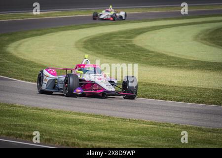 Speedway, Indiana, États-Unis. 24 mai 2024. CONOR DALY (24 ans) de Noblesville, Indiana s'entraîne pour la 108e course de l'Indianapolis 500 au Indianapolis Motor Speedway de Speedway, Indiana. (Crédit image : © Walter G. Arce Sr./ASP via ZUMA Press Wire) USAGE ÉDITORIAL SEULEMENT! Non destiné à UN USAGE commercial ! Banque D'Images