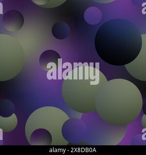 Motif abstrait sans couture avec des balles. Banque D'Images