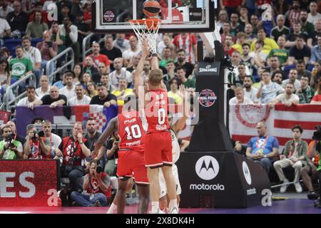 Berlin, Allemagne, 24 mai 2024. Thomas Walkup pendant le match entre l'Olympiacos et le Real Madrid. Turkish Airlines Euroliga final four Berlin 2024. Crédit : Fabideciria/Alamy Live News Banque D'Images