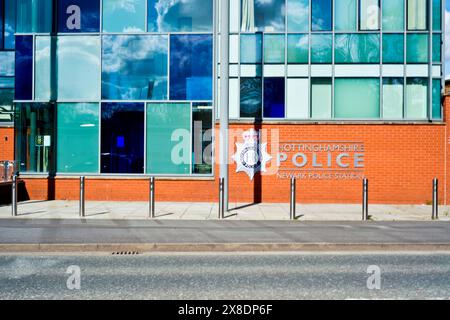 Poste de police de Newark, Nottinghamshire, Angleterre, Banque D'Images