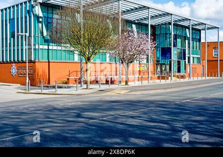 Poste de police de Newark, Nottinghamshire, Angleterre, Banque D'Images