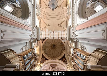 Catane, Italie - août 18, 2023 : Eglise de l'Immaculée François d'assise dans le centre historique de la ville de Catane, Sicile, Italie du Sud. Banque D'Images