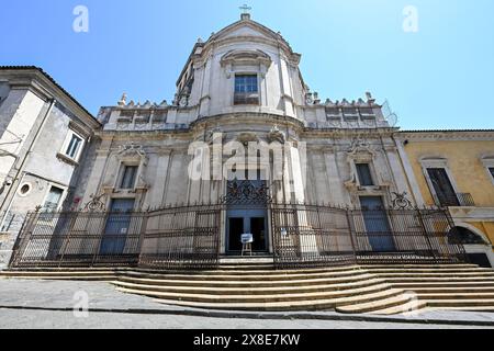 L'église de San Giuliano à Catane, Sicile, sud de l'Italie. Banque D'Images