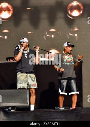 Napa, Californie, États-Unis. 24 mai 2024. Nelly se produit sur scène au BottleRock 2024 Music Festival. Crédit : Ken Howard/Alamy Banque D'Images