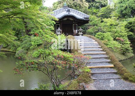 Onrin-do et jardin japonais dans Katsura Imperial Villa, Kyoto, Japon Banque D'Images