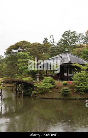 Onrin-do et jardin japonais dans Katsura Imperial Villa, Kyoto, Japon Banque D'Images