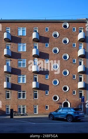 Bogensegade 6-8, conçu par W. Hansen og A. Jørgensen, 1924 ; Copenhague, Danemark Banque D'Images