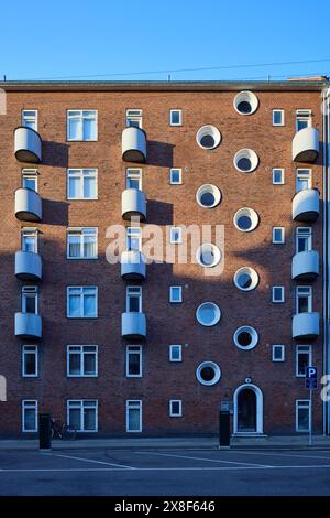 Bogensegade 6-8, conçu par W. Hansen og A. Jørgensen, 1924 ; Copenhague, Danemark Banque D'Images