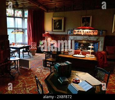 Cragside, maison de William et Margaret Armstrong, salon Northumberland Banque D'Images