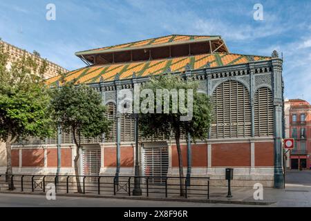 Ancien marché couvert central d'Atarazanas, Malaga, Espagne Banque D'Images
