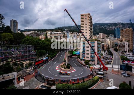 Monaco, Monaco. 24 mai 2024. Le pilote néerlandais de l'écurie Oracle Redbull F1, Max Verstappen (1), vu lors des essais libres deux du Grand Prix de Monaco. (Photo de Luca Martini/SOPA images/SIPA USA) crédit : SIPA USA/Alamy Live News Banque D'Images