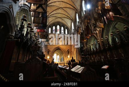 Intérieur de la cathédrale Saint-Patrick, Dublin Banque D'Images