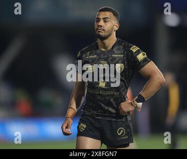 Huddersfield, Royaume-Uni. 25 mai 2024. Darnell McIntosh des Leigh Leopards lors du match de la Betfred Super League Round 12 Huddersfield Giants vs Leigh Leopards au John Smith's Stadium, Huddersfield, Royaume-Uni, 24 mai 2024 (photo par Alfie Cosgrove/News images) à Huddersfield, Royaume-Uni le 25/05/2024. (Photo par Alfie Cosgrove/News images/SIPA USA) crédit : SIPA USA/Alamy Live News Banque D'Images