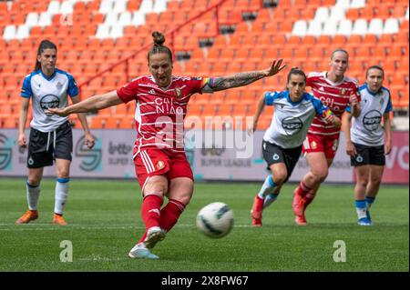 Liège, Belgique. 25 mai 2024. Liège, Belgique, 25 mai 2024 : * lors du match de Play-Off de la Super League de Lotto entre Standard Femina et Club YLA au stade Maurice Dufrasne à Liège, Belgique (Martin Pitsch/SPP) crédit : SPP Sport Press photo. /Alamy Live News Banque D'Images
