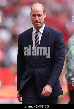 Londres, Royaume-Uni. 25 mai 2024. Le Prince de Galles lors du match de FA Cup au stade de Wembley, Londres. Le crédit photo devrait se lire comme suit : David Klein/Sportimage crédit : Sportimage Ltd/Alamy Live News Banque D'Images