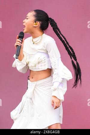 Griff pendant le BBC Radio1 Big Weekend à Stockwood Park, Luton. Date de la photo : samedi 25 mai 2024. Banque D'Images