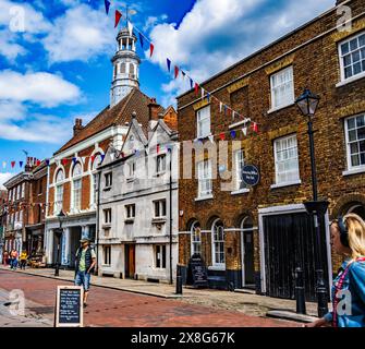 Six Poor Travellers House, High Street, Rochester, Kent Banque D'Images