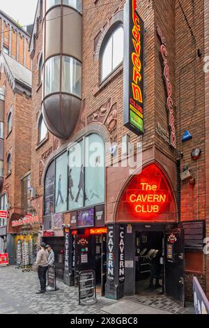 Entrée au célèbre Cavern Club à Matthew Street, Liverpool, Merseyside, Royaume-Uni le 20 mai 2024 Banque D'Images