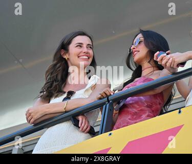 Montecarlo, Montecarlo. 25 mai 2024. Monte Carlo, célébrités au Grand Prix F1 qualificatif sur la photo : Alexandra Saint Mleux, Rebecca Donaldson crédit : Agence photo indépendante/Alamy Live News Banque D'Images