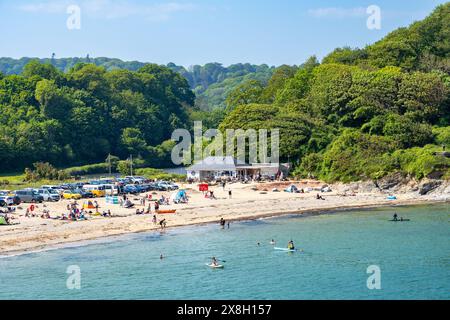 Maenporth Beach près de Falmouth, Cornouailles du Sud Banque D'Images