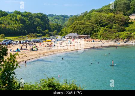 Maenporth Beach près de Falmouth, Cornouailles du Sud Banque D'Images