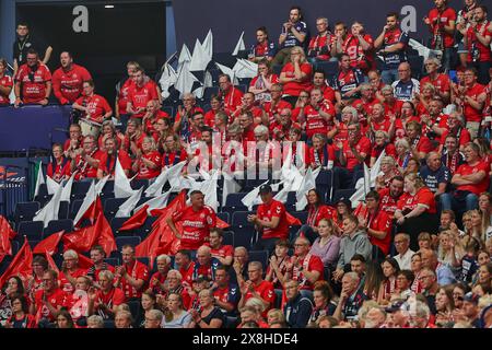 Hambourg, Hambourg, Allemagne. 25 mai 2024. Impressions lors de la finale EHF Men 2024 Handball à Hambourg (crédit image : © Mathias Schulz/ZUMA Press Wire) USAGE ÉDITORIAL SEULEMENT! Non destiné à UN USAGE commercial ! Banque D'Images