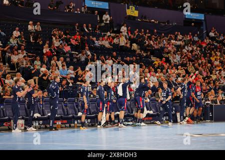 Hambourg, Hambourg, Allemagne. 25 mai 2024. Impressions lors de la finale EHF Men 2024 Handball à Hambourg (crédit image : © Mathias Schulz/ZUMA Press Wire) USAGE ÉDITORIAL SEULEMENT! Non destiné à UN USAGE commercial ! Banque D'Images