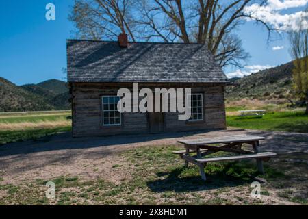 La maison d'enfance de Butch Cassidy se trouve dans une vallée isolée près de Circleville dans l'Utah, aux États-Unis. Banque D'Images